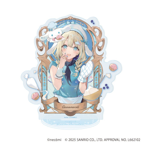 『necomi×サンリオキャラクターズ』アクリルスタンド02/シナモロール(コラボイラスト)